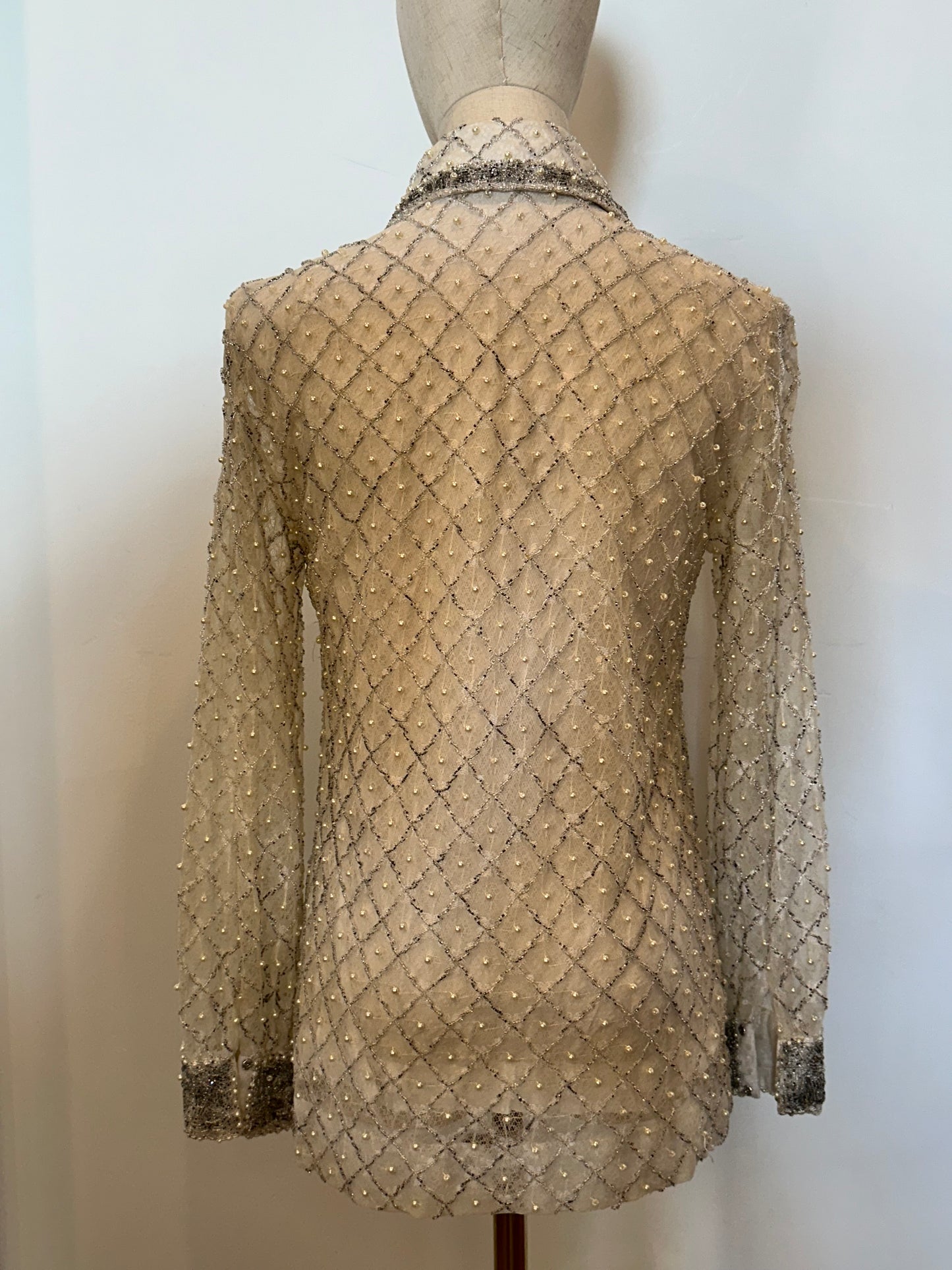 SOLD! 1960's/70's OOAK Beaded Tunic Top.