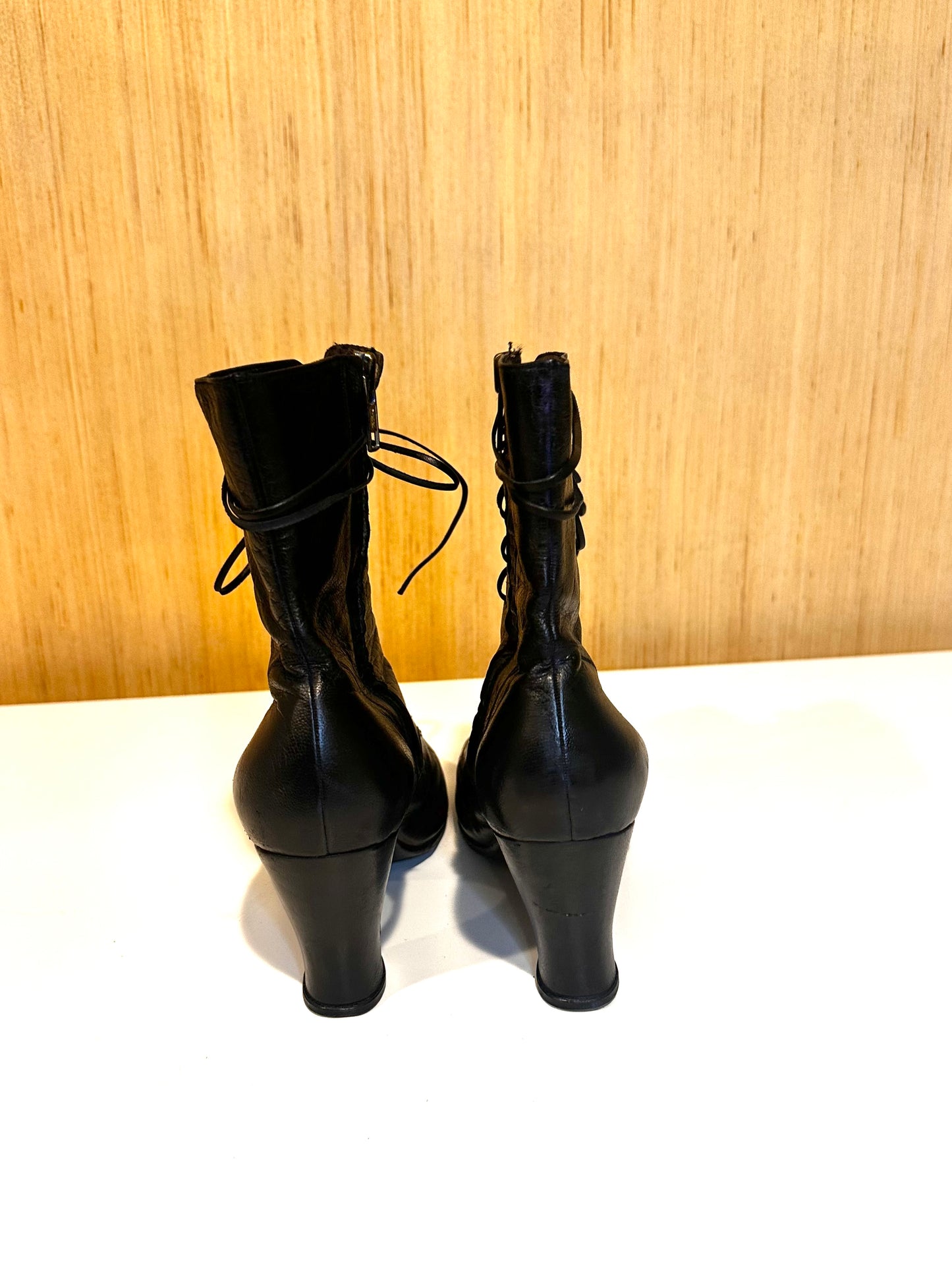 Victorian Style Black Boots Perfect for Witch's Costume 7.5/8